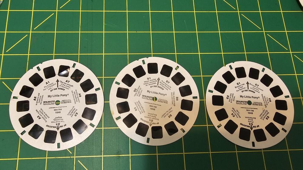 View-Master 1985 MY LITTLE PONY - 3 Reel Set - 1048 A,B,C (P2)